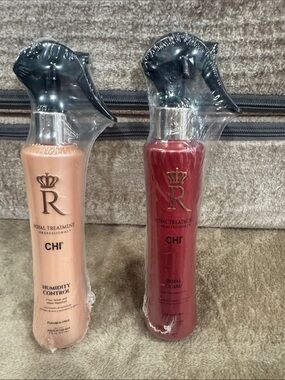 CHI Royal Treatment Humidity Control & Royal Guard Spray Duo - Peach & Burgundy
